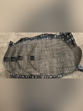4 Chilewich Mini Basket Weave Placemats in Dark Walnut- 14" X 19.25" Oval